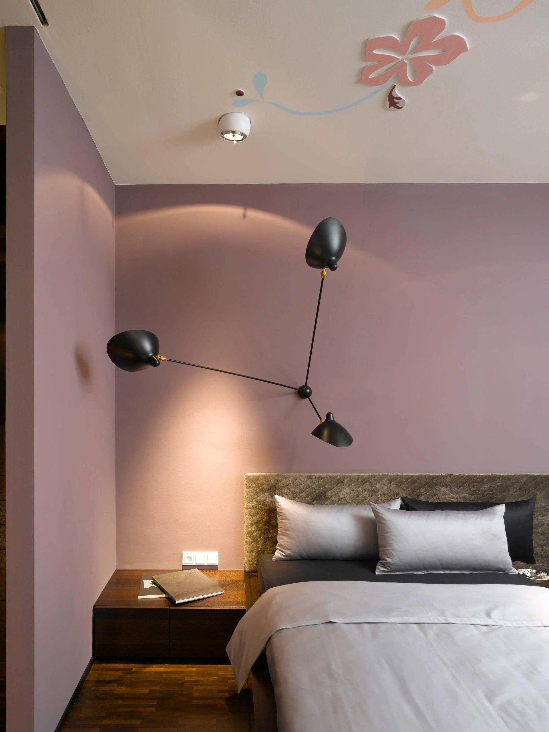 Solara Ceiling Lamp Three Arm Black Sculptural - Image 3
