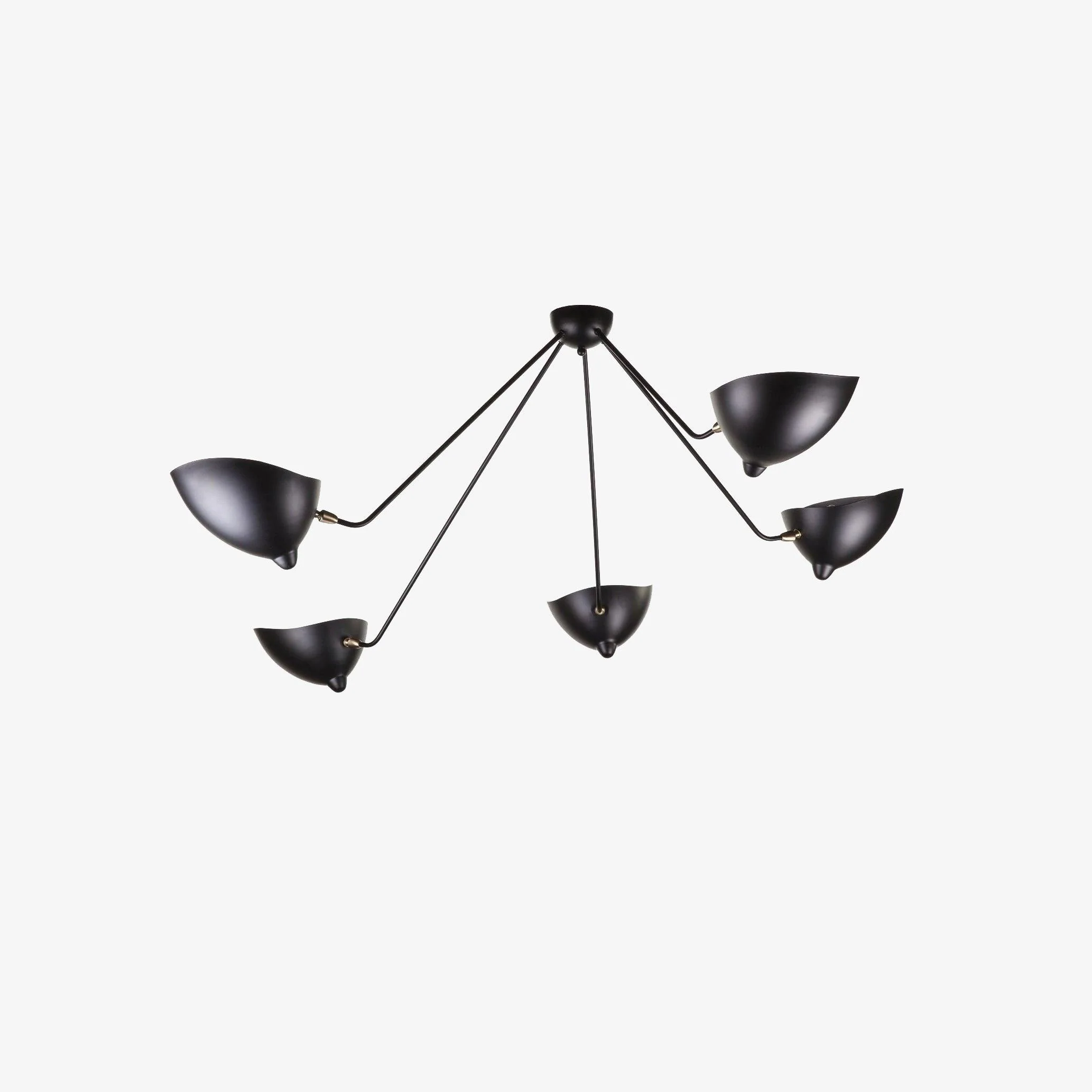 Solara Ceiling Lamp Three Arm Black Sculptural - Image 34