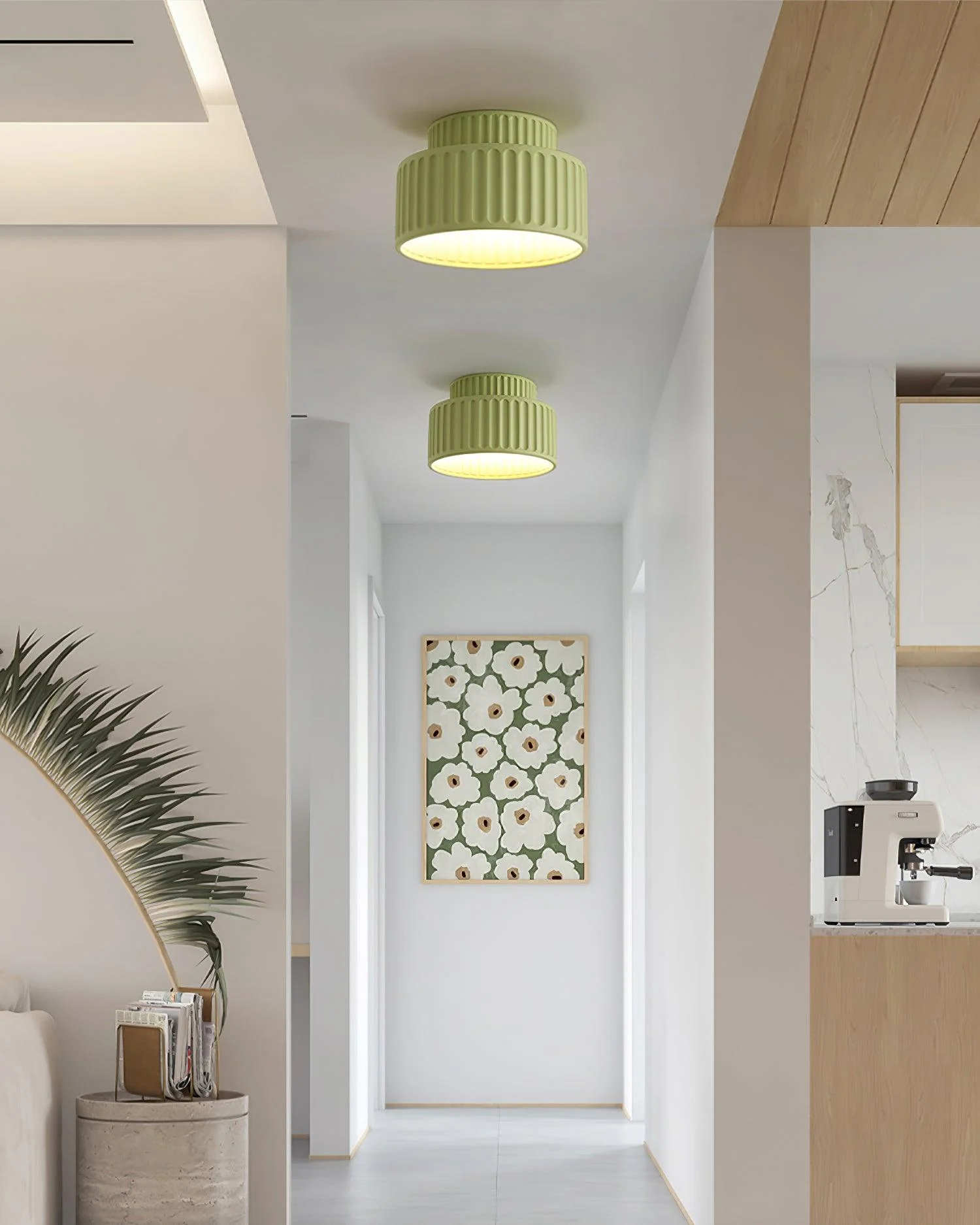 Solara Ceiling Lamp with Pleated Shade - Image 13