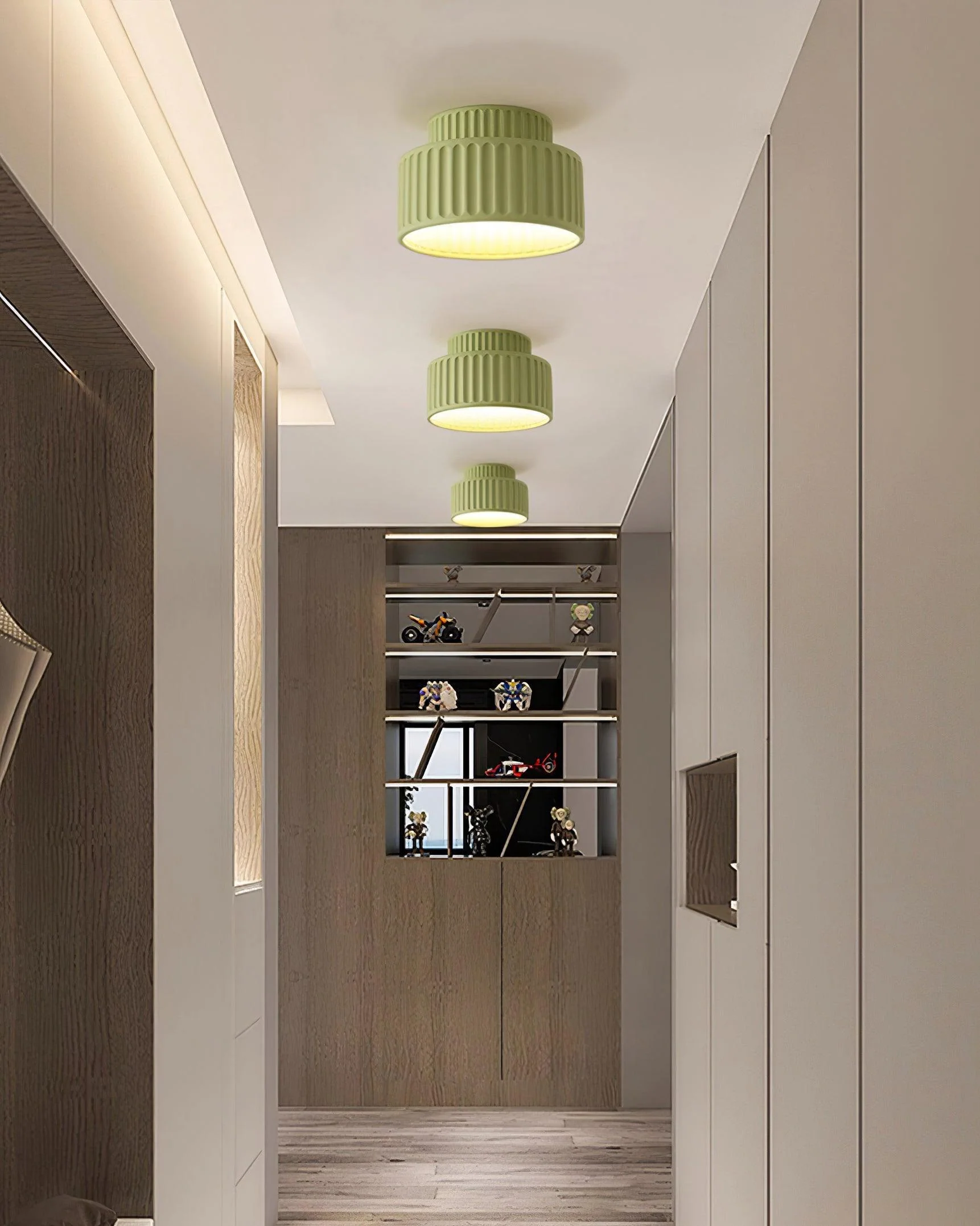 Solara Ceiling Lamp with Pleated Shade - Image 15