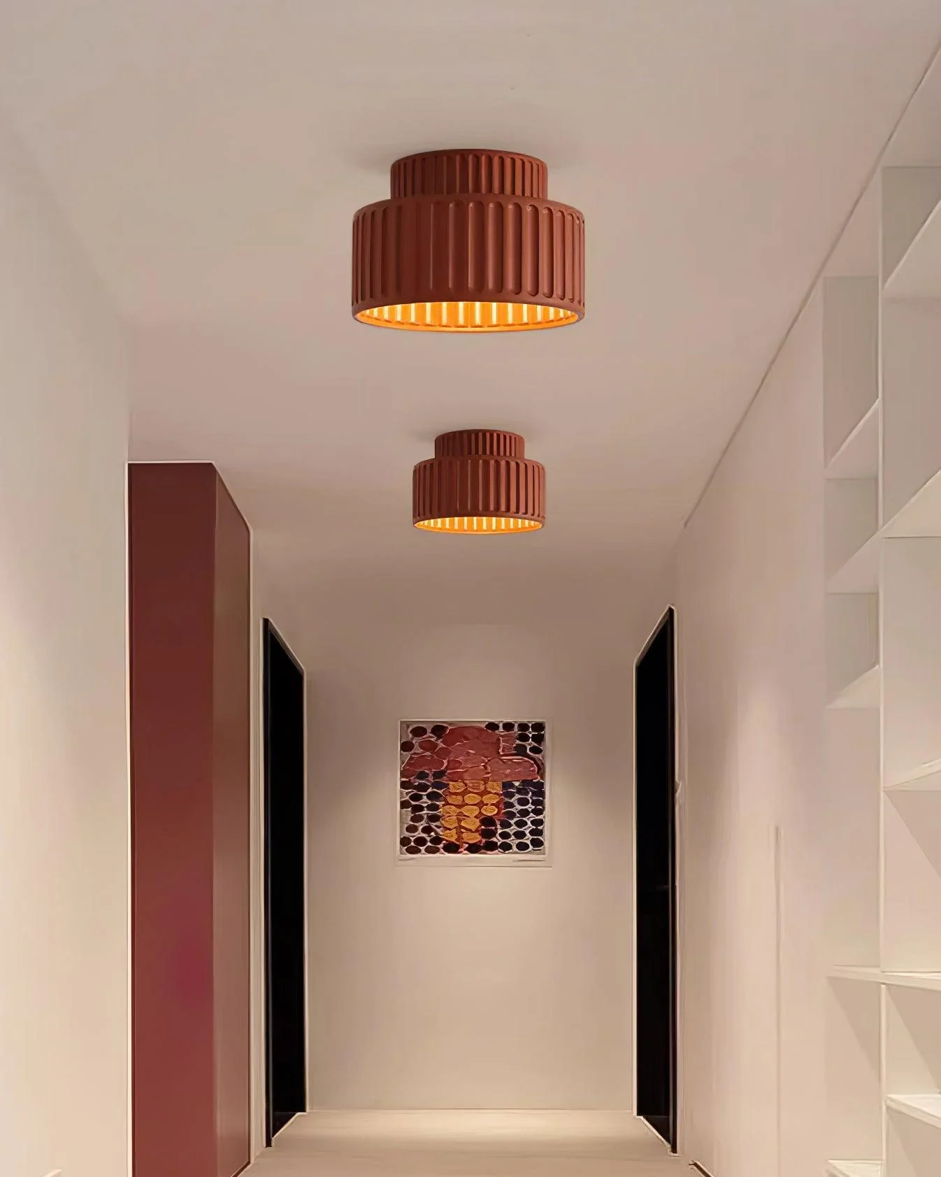 Solara Ceiling Lamp with Pleated Shade - Image 17