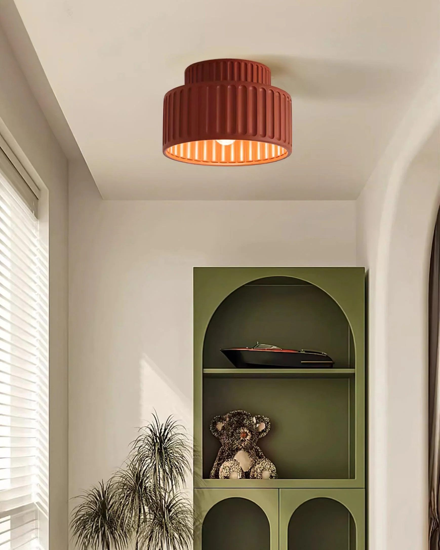 Solara Ceiling Lamp with Pleated Shade - Image 22