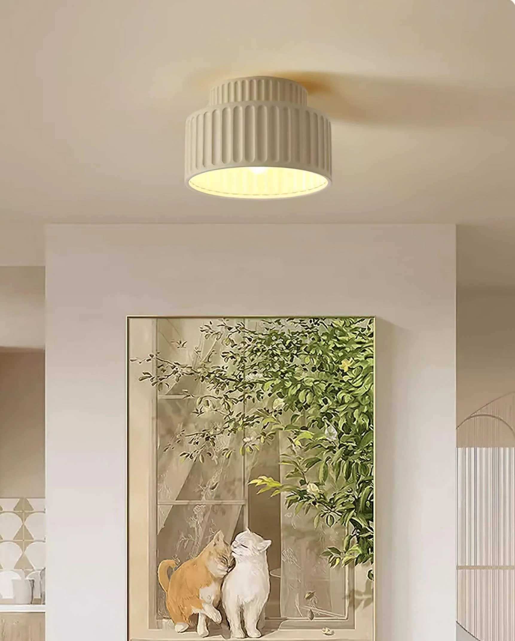 Solara Ceiling Lamp with Pleated Shade - Image 24