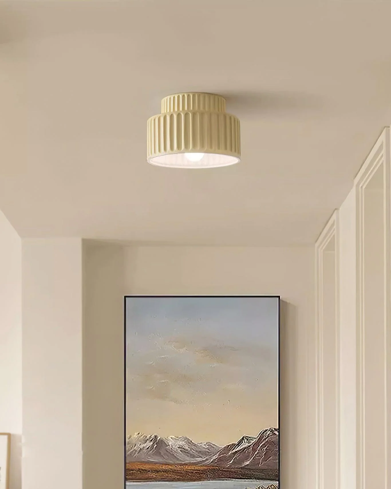 Solara Ceiling Lamp with Pleated Shade - Image 25