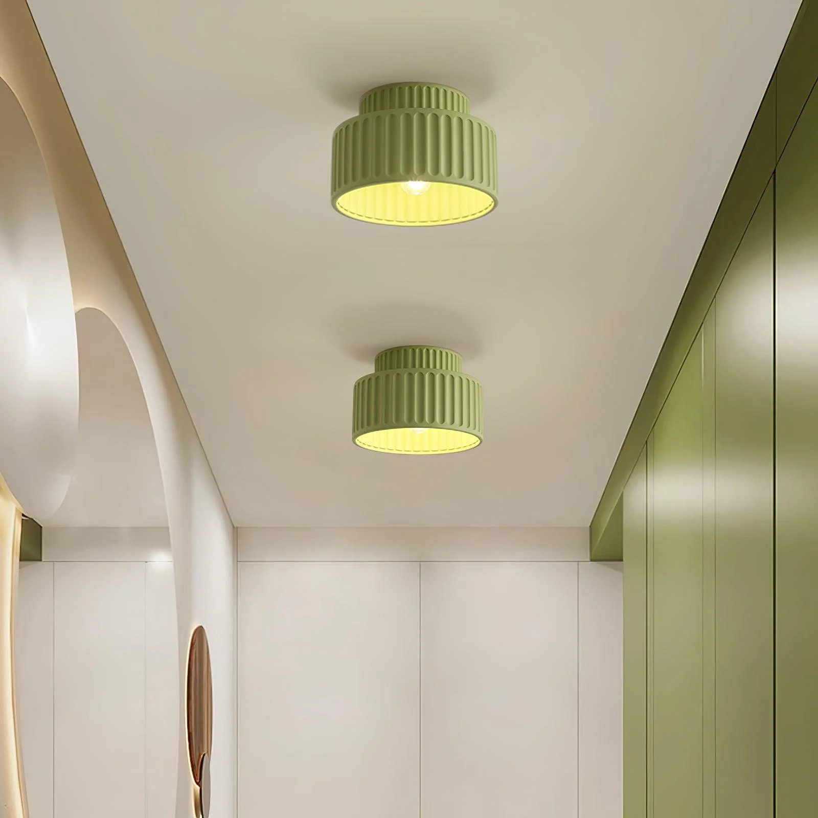 Solara Ceiling Lamp with Pleated Shade - Image 29