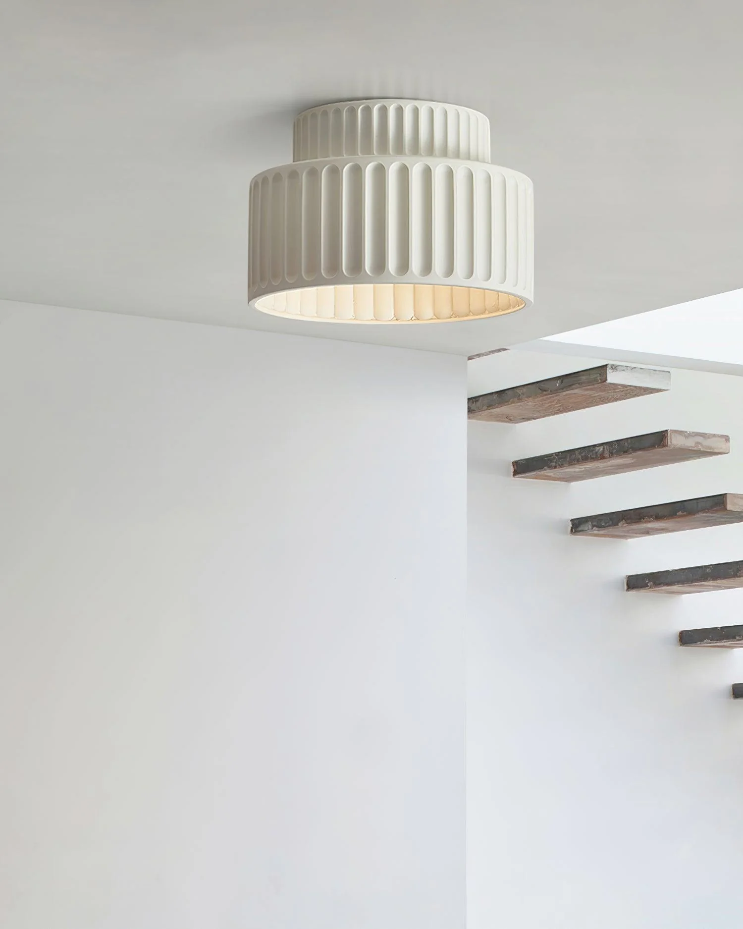 Solara Ceiling Lamp with Pleated Shade - Image 30