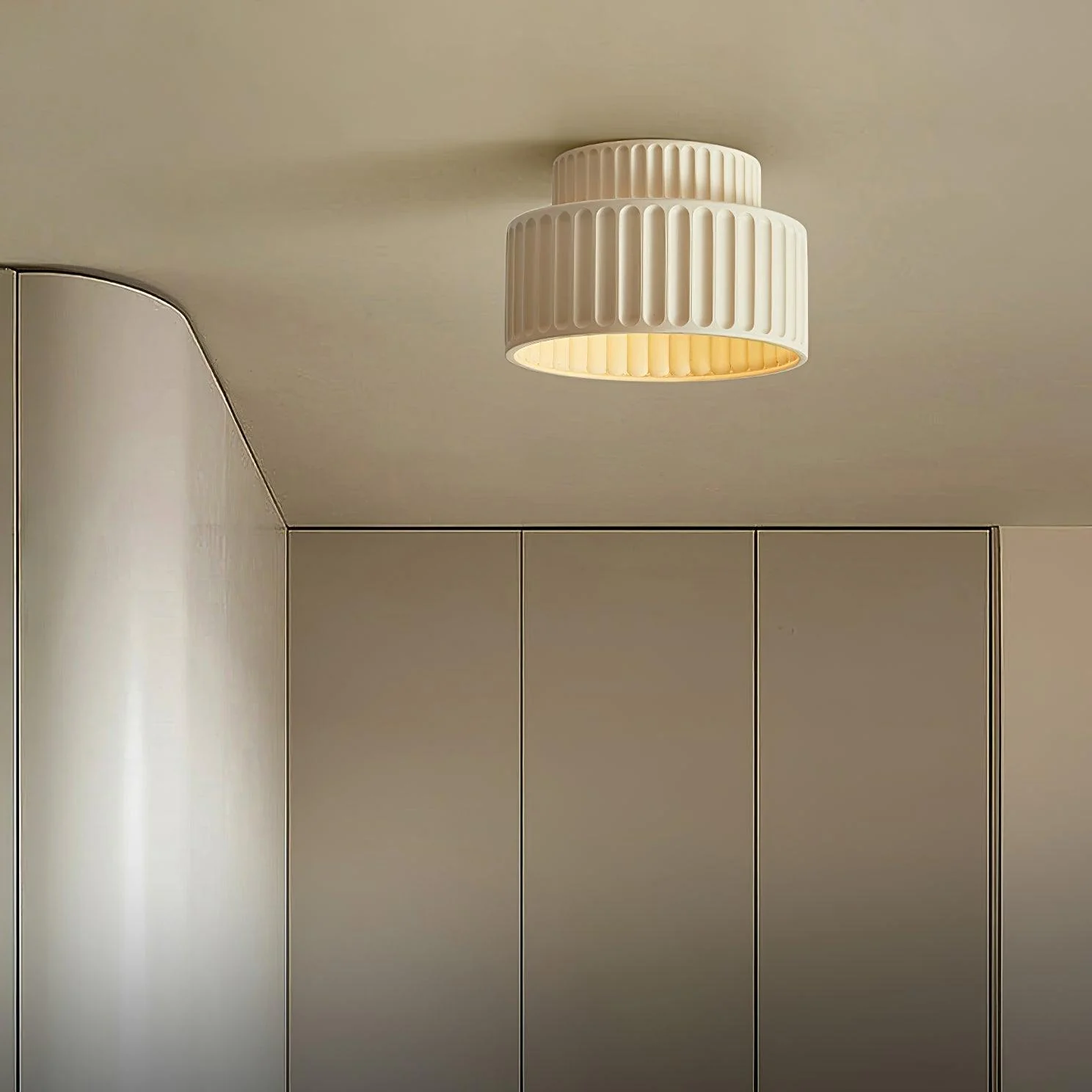 Solara Ceiling Lamp with Pleated Shade - Image 40