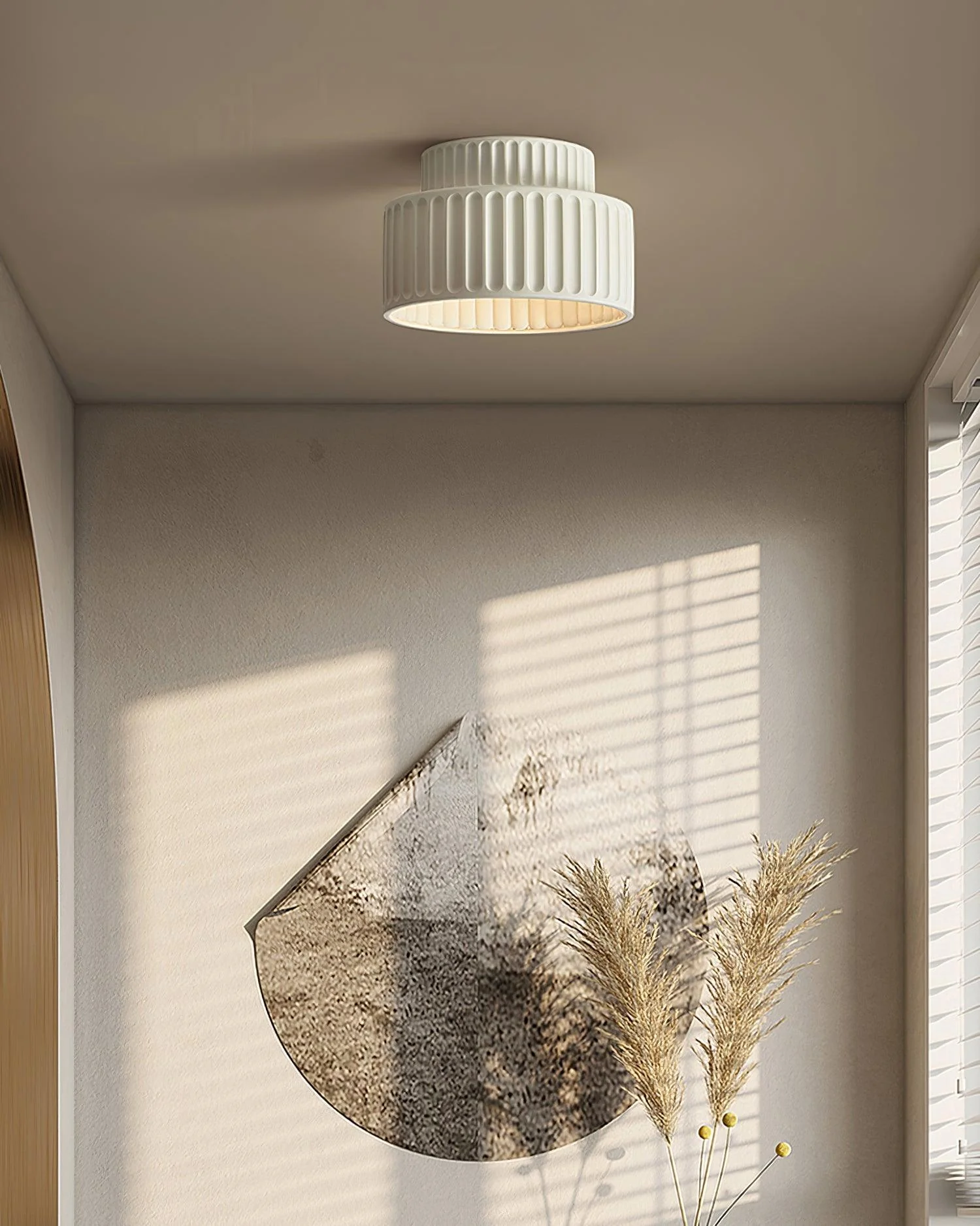 Solara Ceiling Lamp with Pleated Shade - Image 52