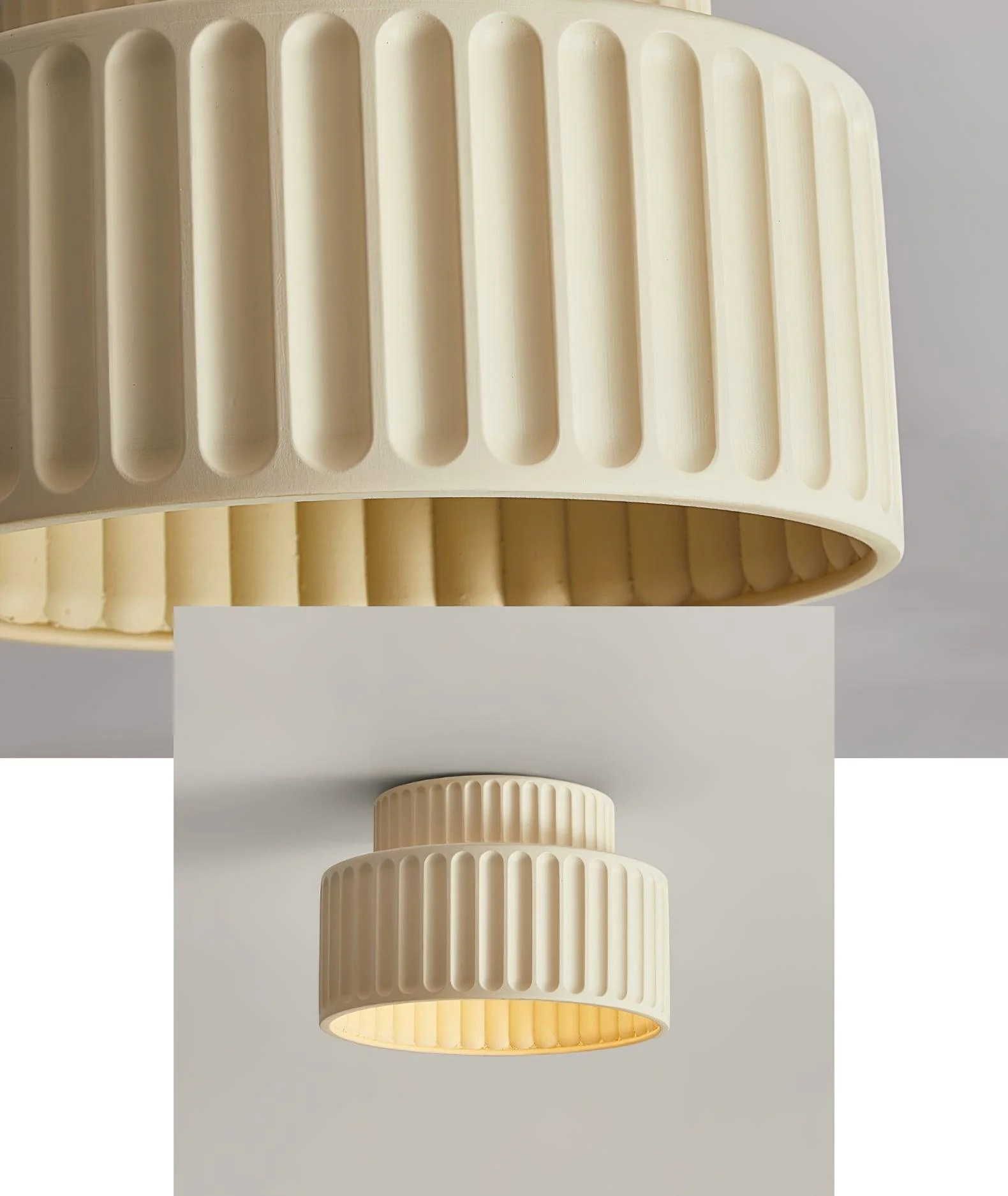 Solara Ceiling Lamp with Pleated Shade - Image 56