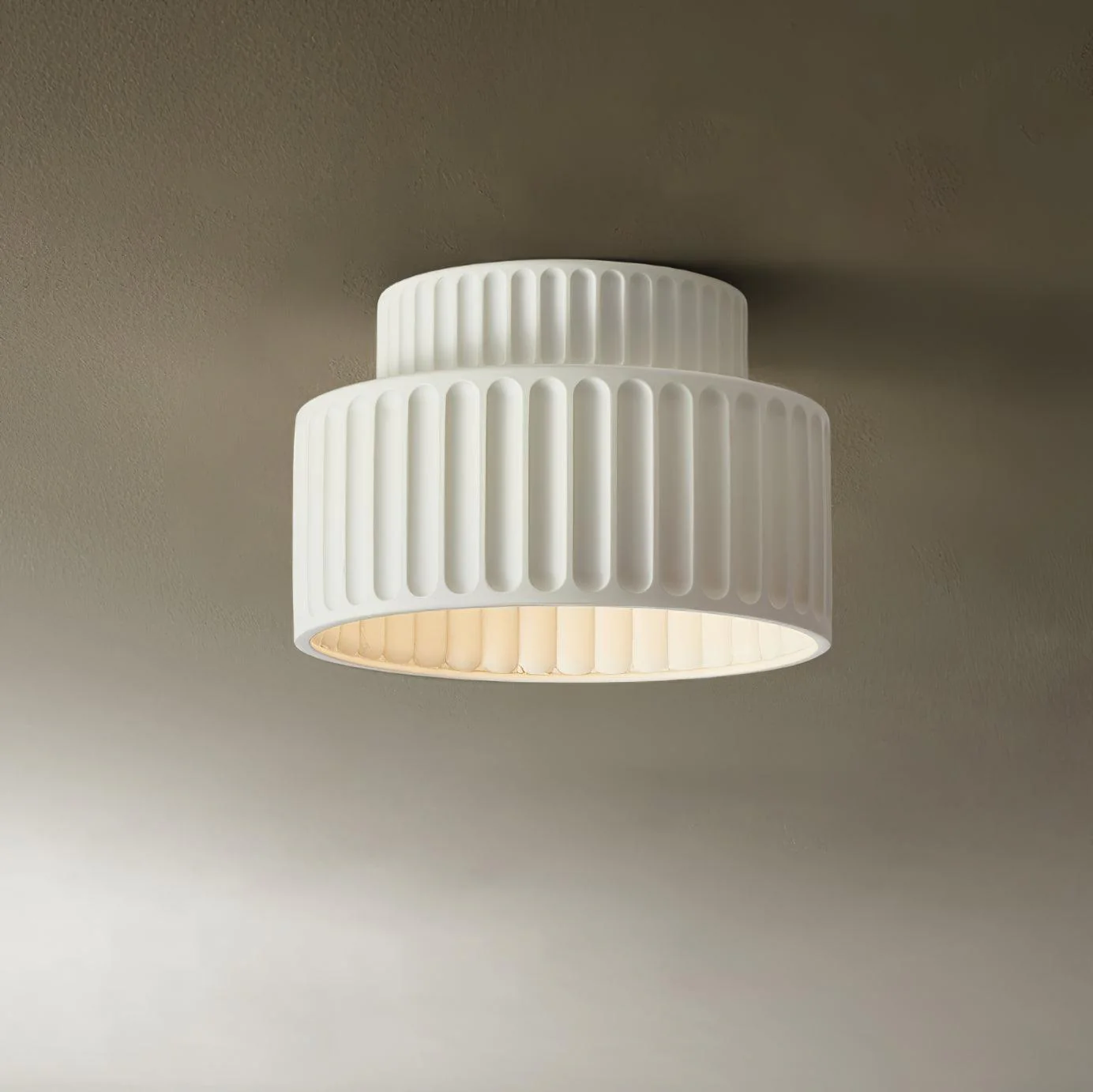 Solara Ceiling Lamp with Pleated Shade - Image 6