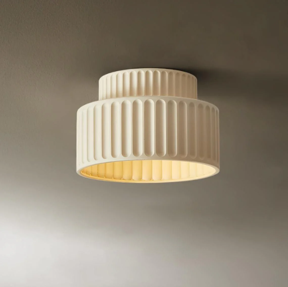 Solara Ceiling Lamp with Pleated Shade - Image 7