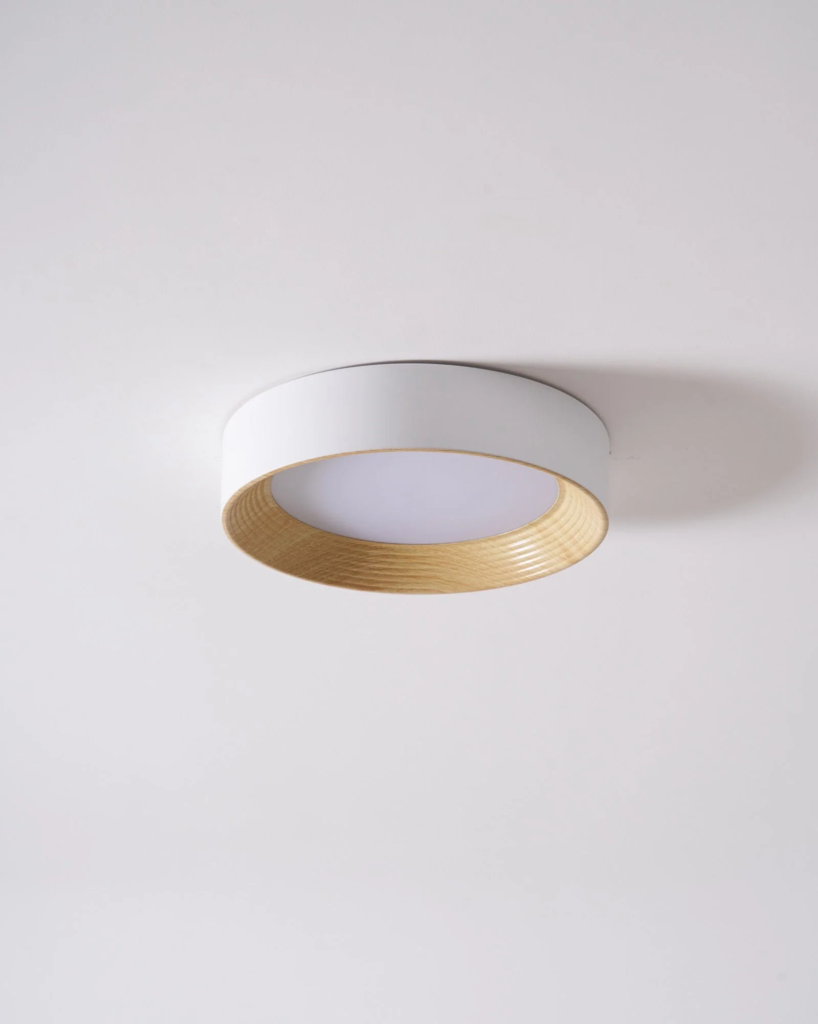 Solara Ceiling Lamp Wood Ring Minimalist Adjustable - Image 24