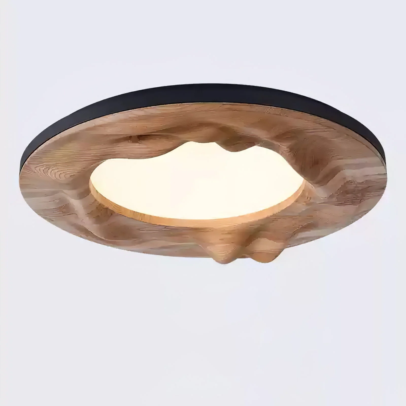 Solara Ceiling Lamp Wood Ripple Organic Tranquil - Image 2