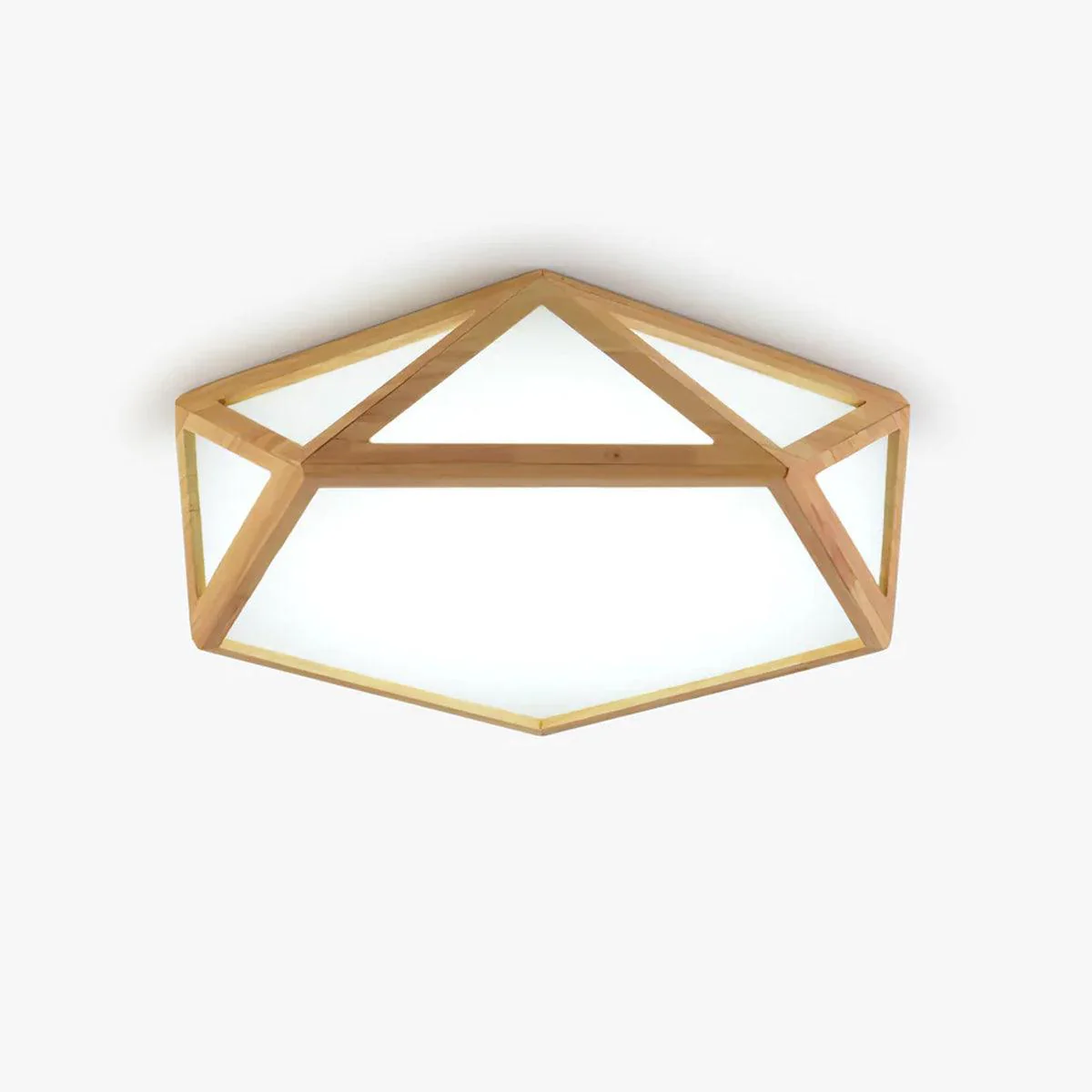 Solara Ceiling Lamp Wooden Diamond Geometric Modern