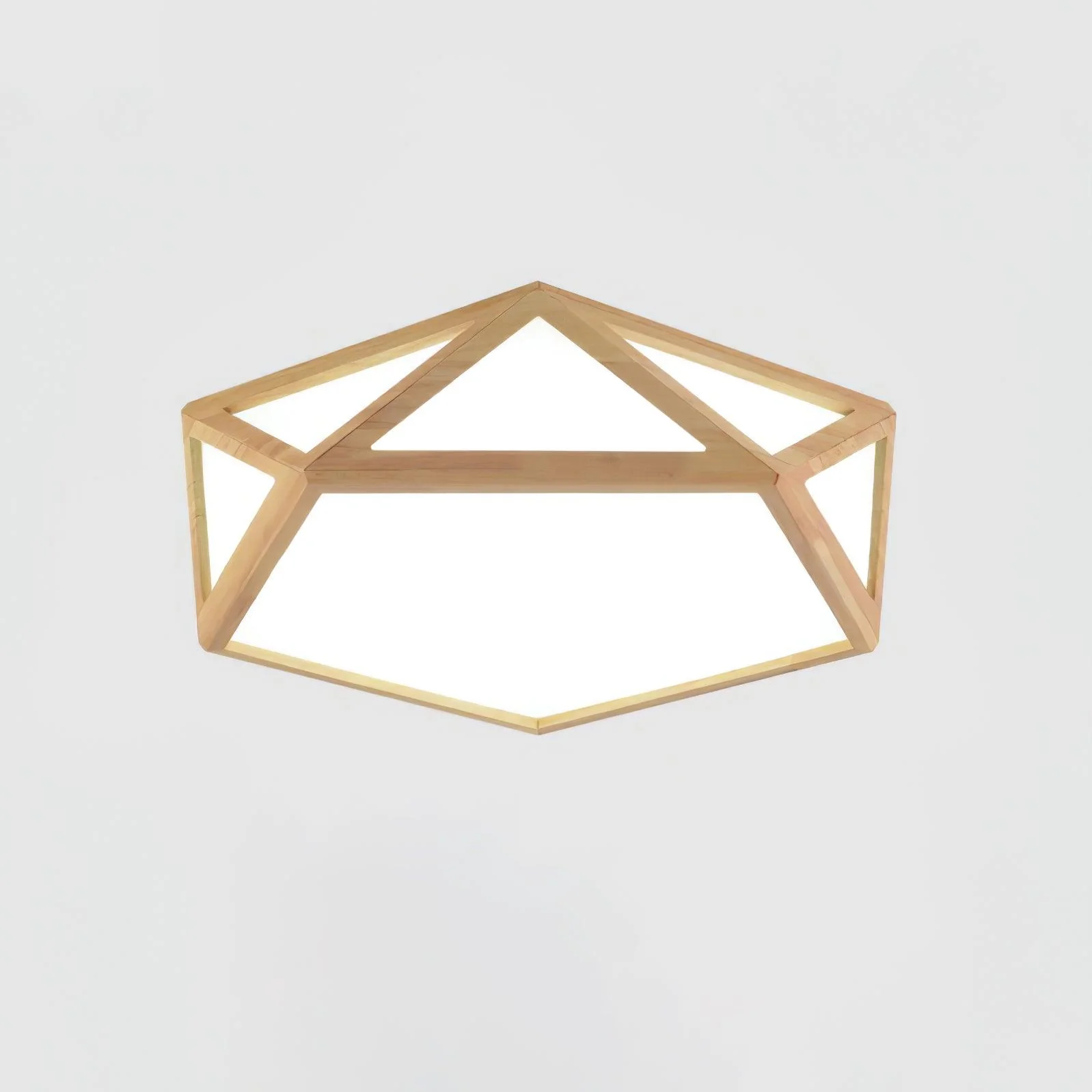 Solara Ceiling Lamp Wooden Diamond Geometric Modern - Image 2