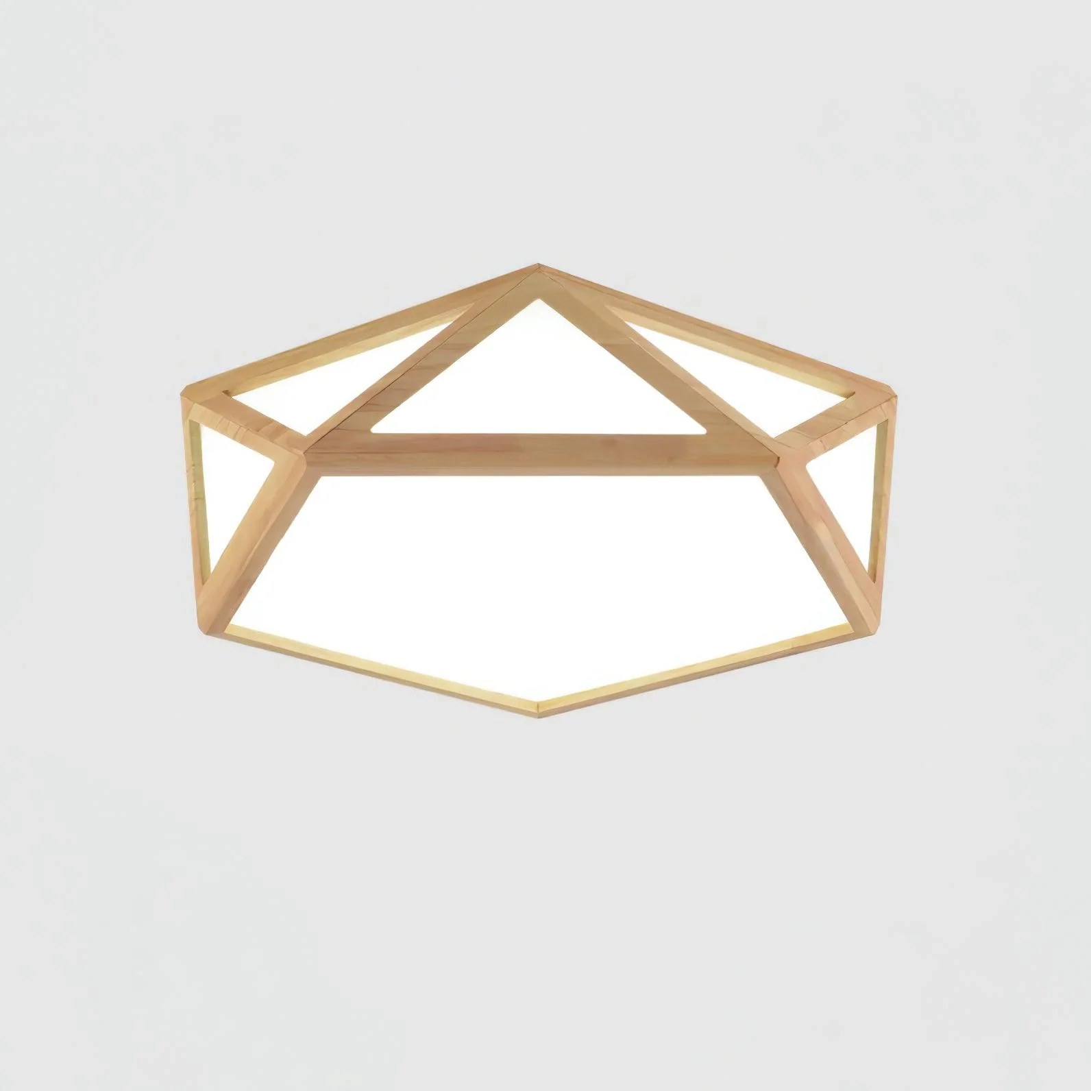 Solara Ceiling Lamp Wooden Diamond Geometric Modern - Image 21