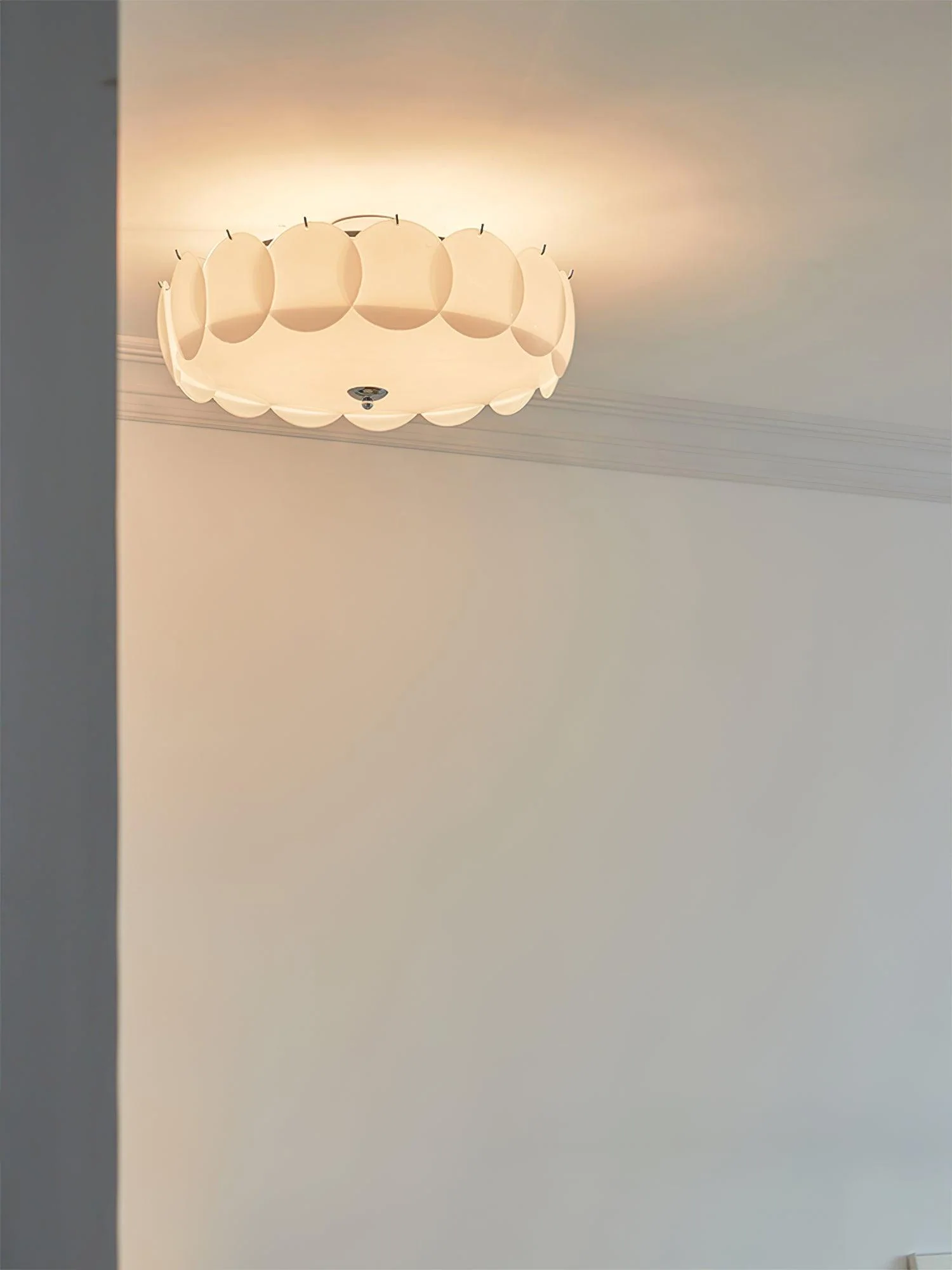 Solara Ceiling Light Glass Glamorous Ripple - Image 16