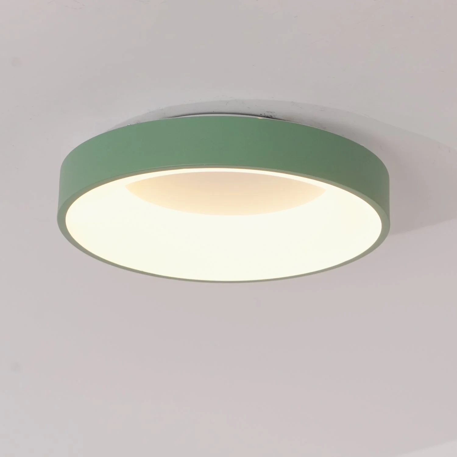 Solara Ceiling Light Iron Contemporary Green Shade - Image 18
