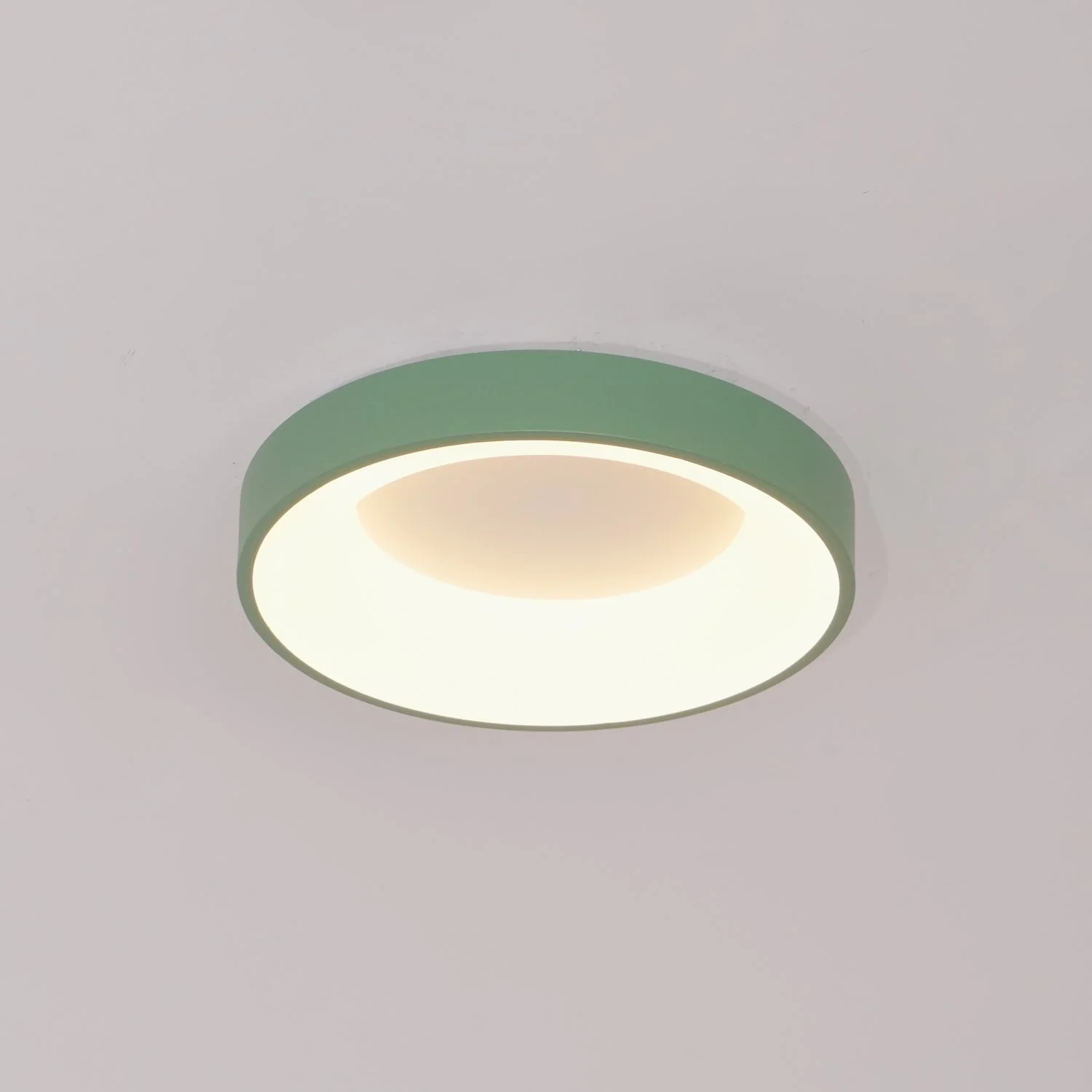 Solara Ceiling Light Iron Contemporary Green Shade - Image 26
