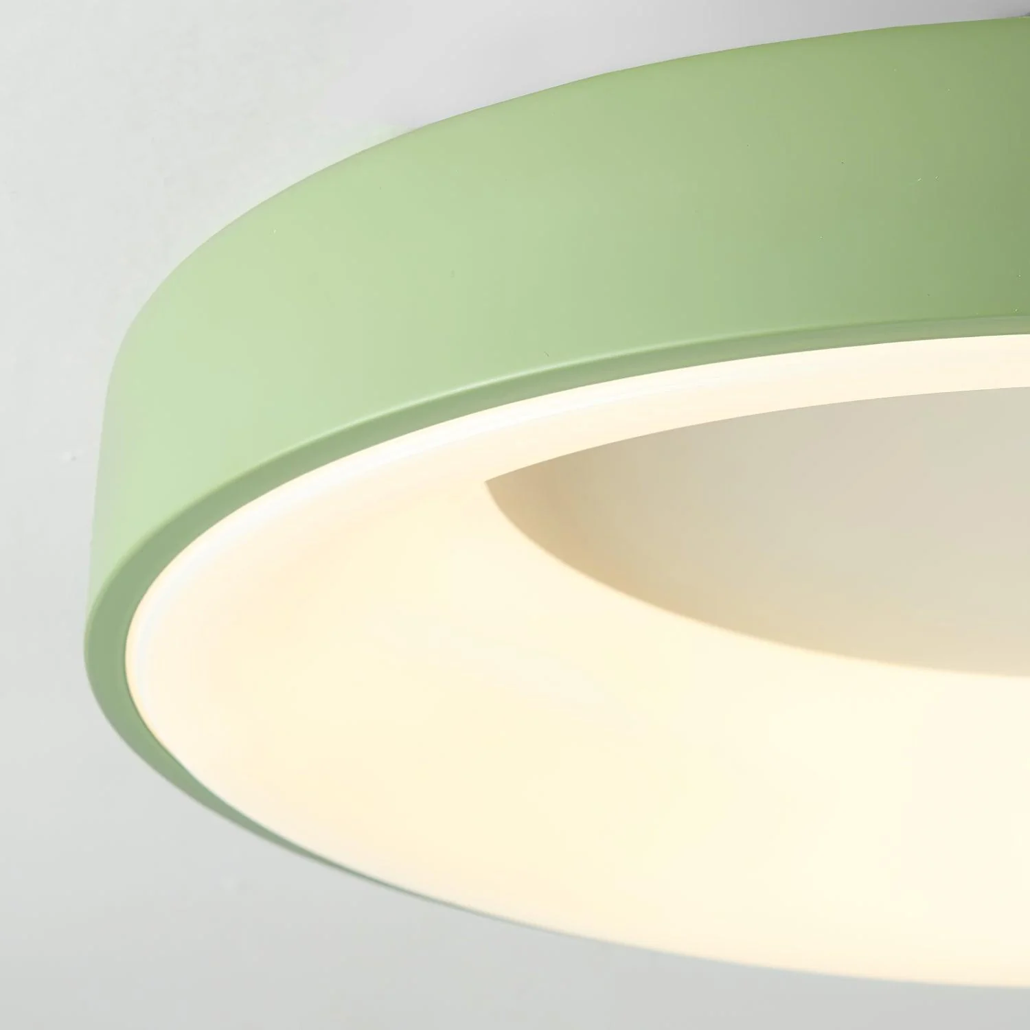 Solara Ceiling Light Iron Contemporary Green Shade - Image 33
