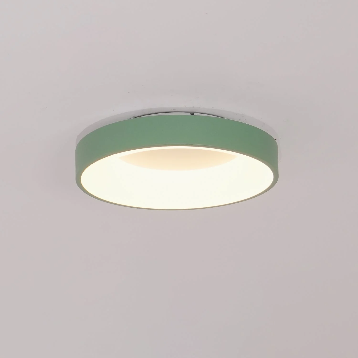 Solara Ceiling Light Iron Contemporary Green Shade - Image 7