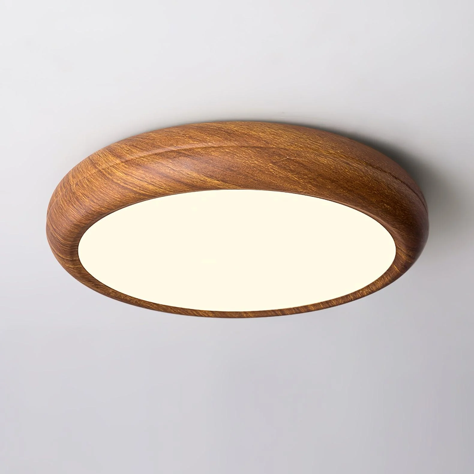 Solara Ceiling Light Woodgrain Round - Image 8