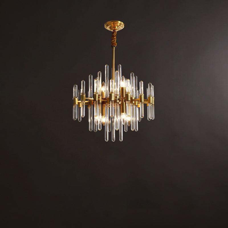 Solara Chandelier Antique Brass Starburst - Image 53