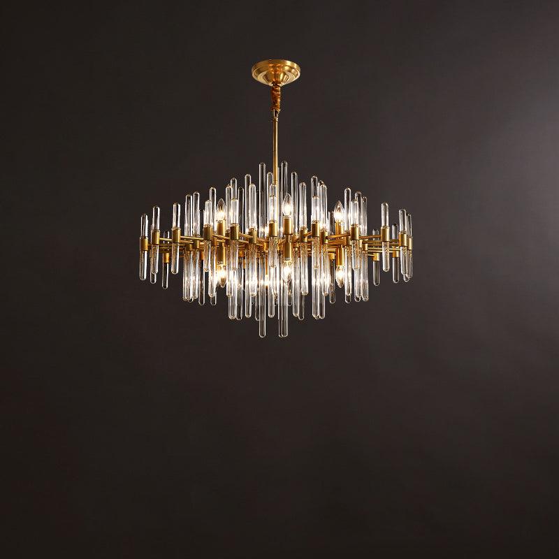 Solara Chandelier Antique Brass Starburst - Image 55