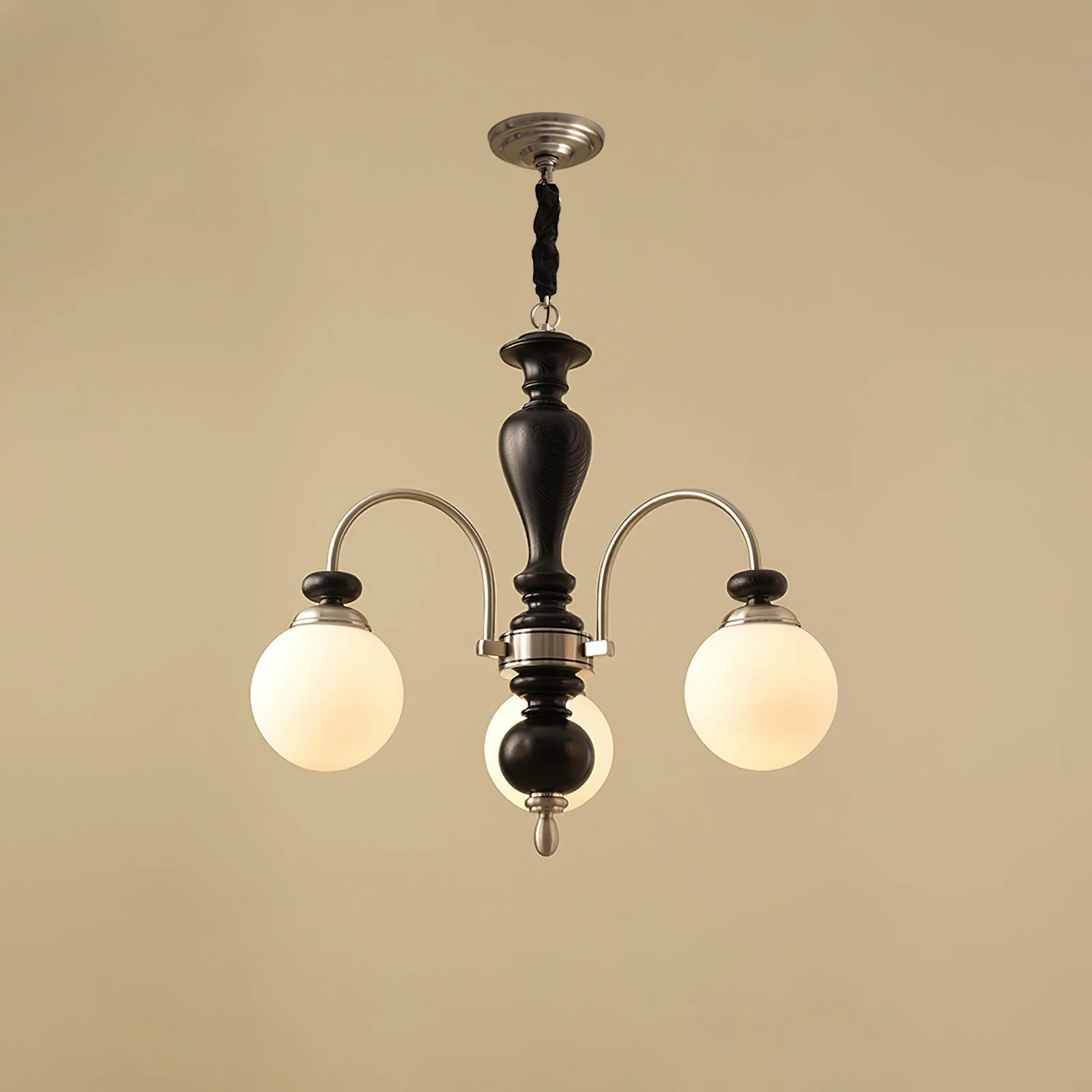 Solara Chandelier Classic Wooden Brass - Image 5