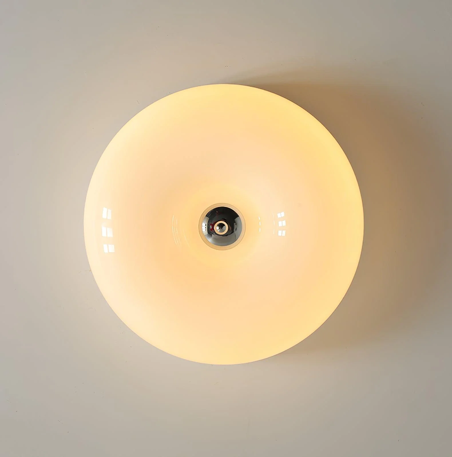Solara Chandelier Cream Pudding with Blown Glass - Image 11
