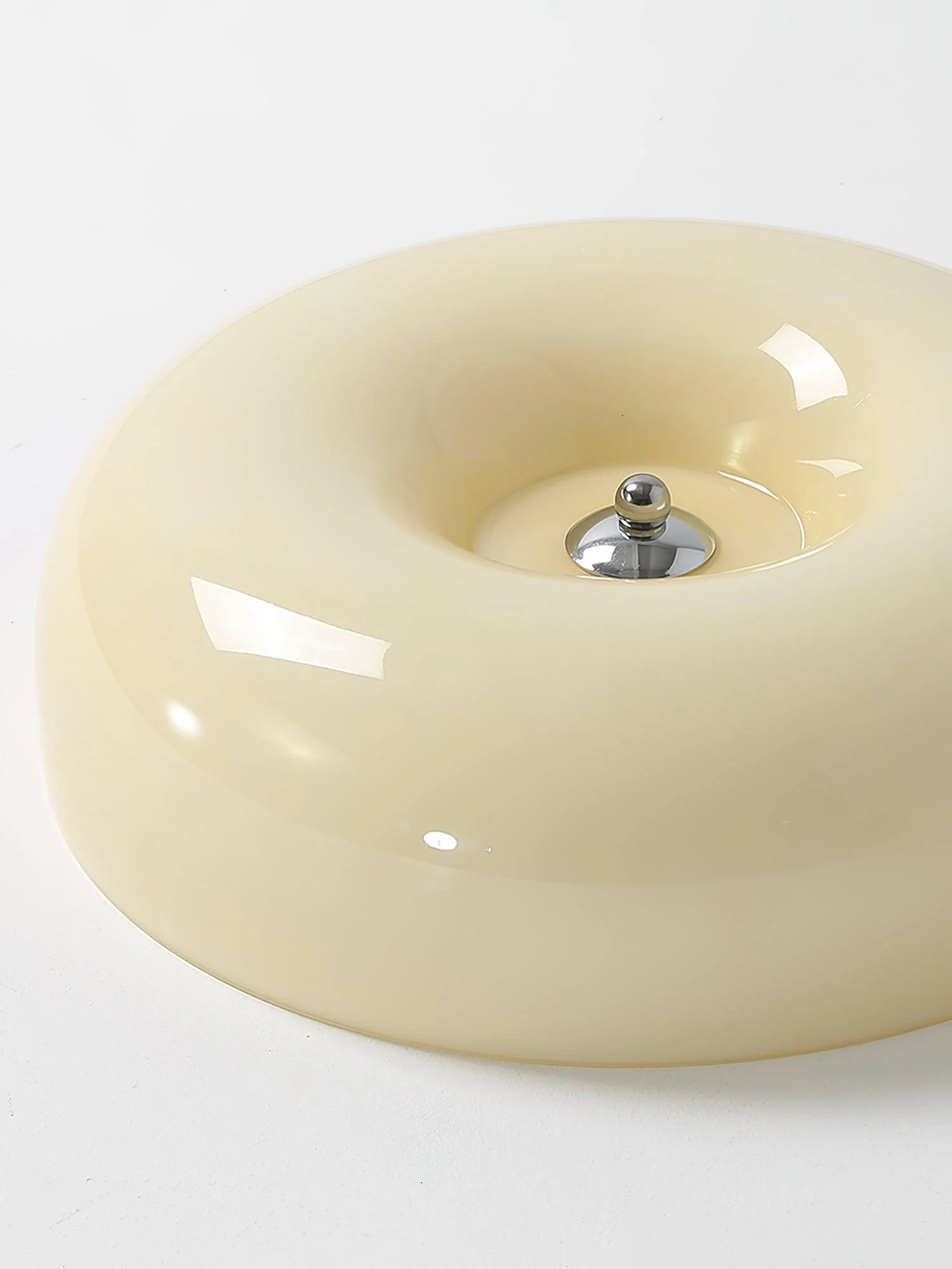 Solara Chandelier Cream Pudding with Blown Glass - Image 14