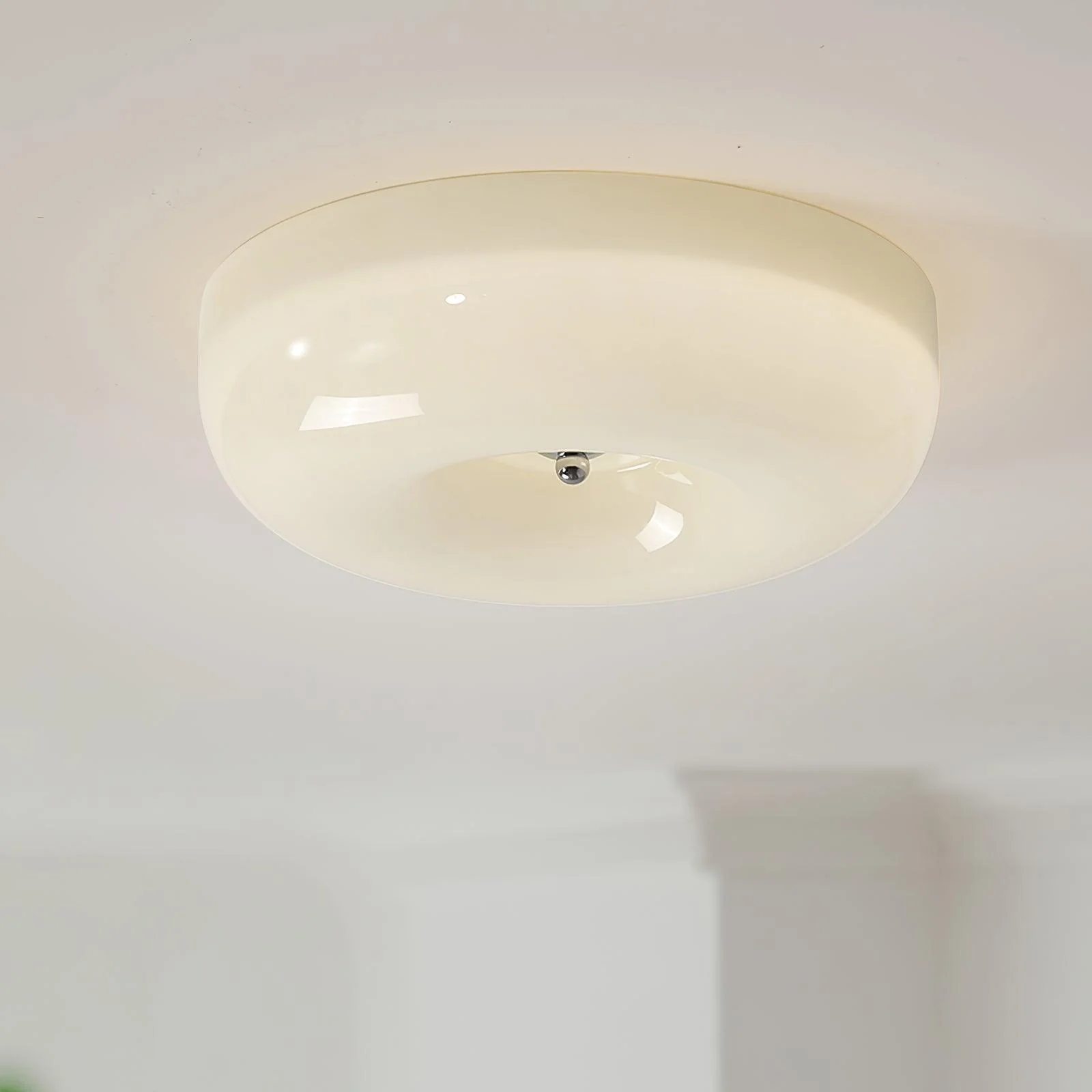 Solara Chandelier Cream Pudding with Blown Glass - Image 22