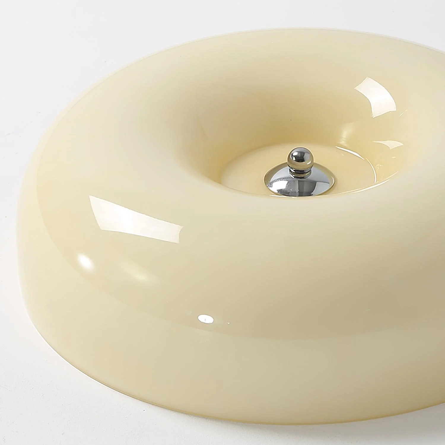Solara Chandelier Cream Pudding with Blown Glass - Image 25