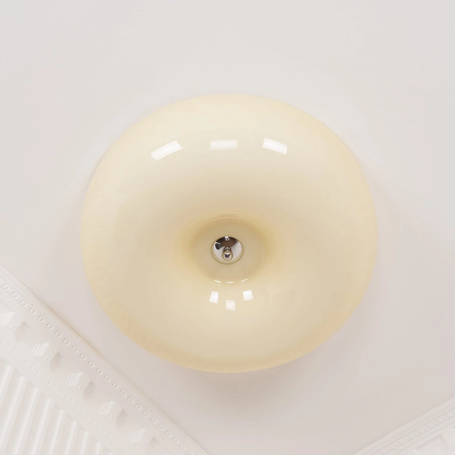 Solara Chandelier Cream Pudding with Blown Glass - Image 62