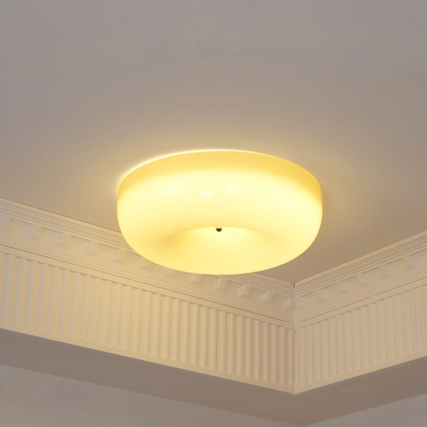 Solara Chandelier Cream Pudding with Blown Glass - Image 66