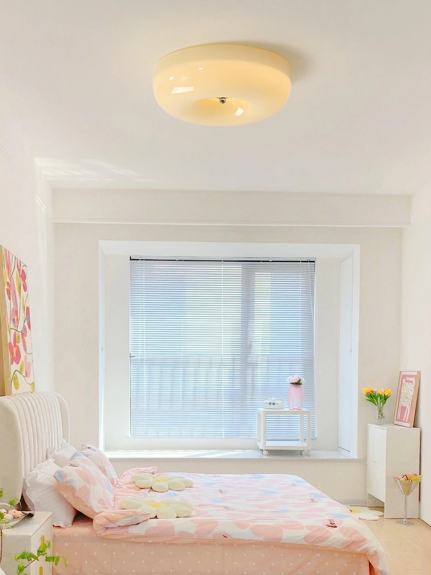Solara Chandelier Cream Pudding with Blown Glass - Image 72