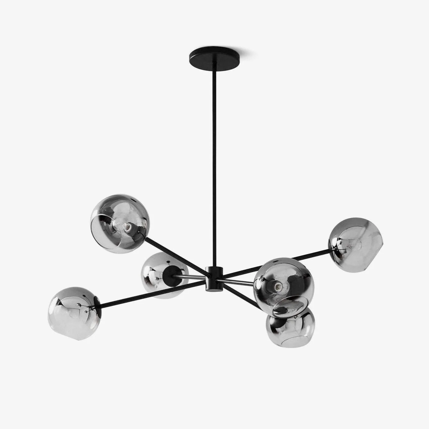 Solara Chandelier Staggered Glass 6-Light