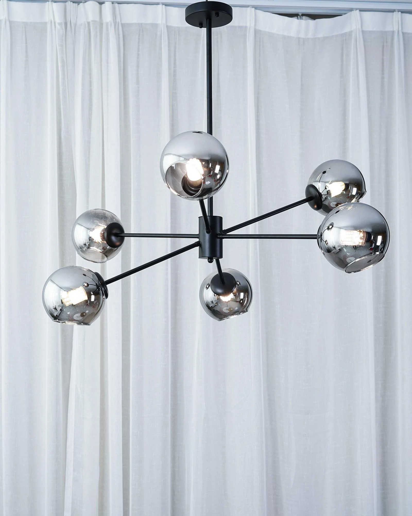 Solara Chandelier Staggered Glass 6-Light - Image 17