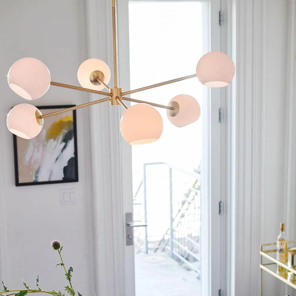 Solara Chandelier Staggered Glass 6-Light - Image 18