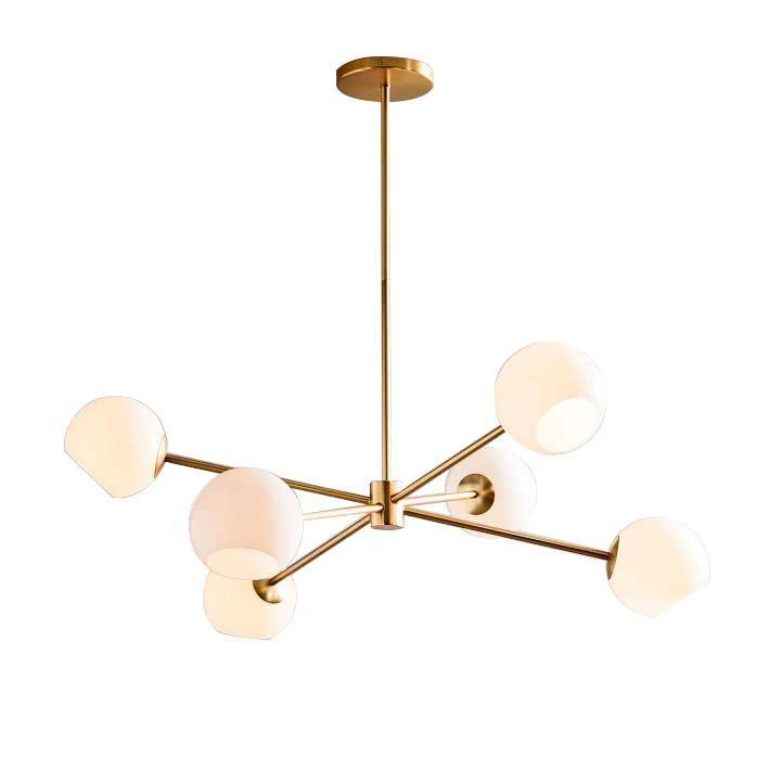 Solara Chandelier Staggered Glass 6-Light - Image 20