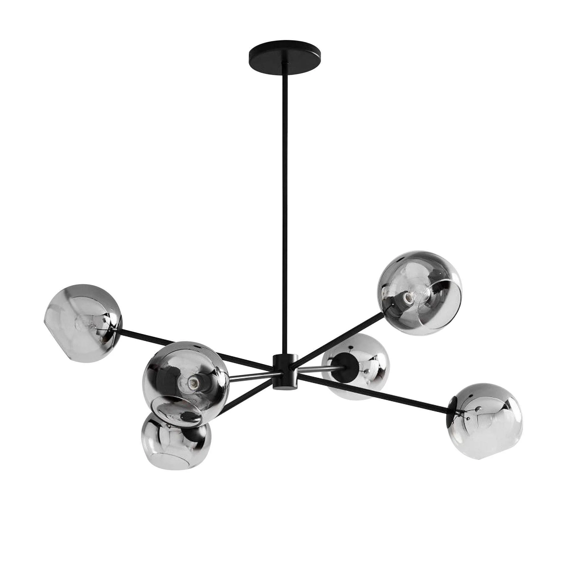Solara Chandelier Staggered Glass 6-Light - Image 21