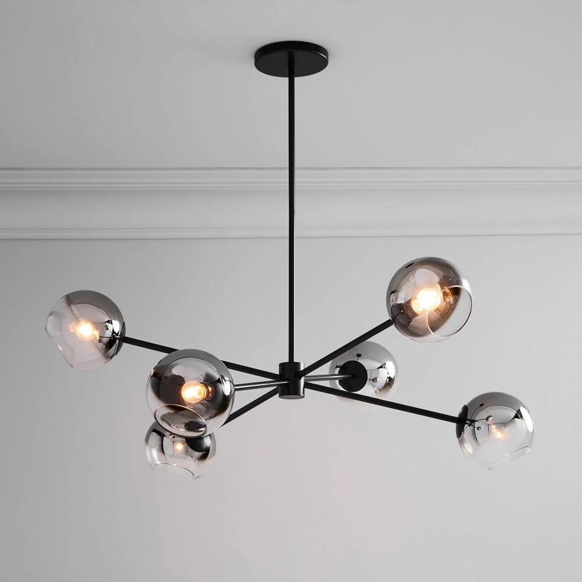 Solara Chandelier Staggered Glass 6-Light - Image 28