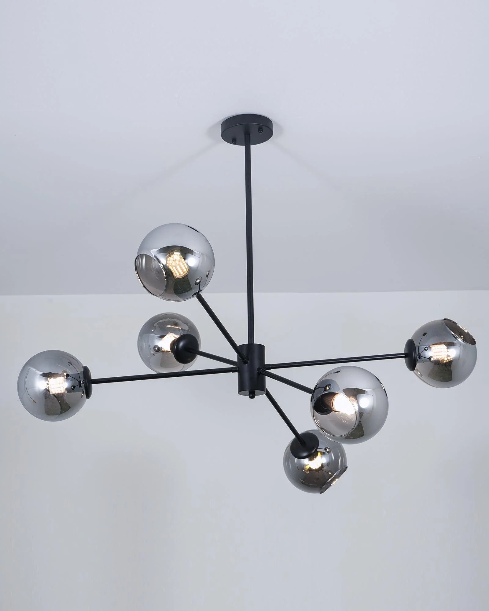 Solara Chandelier Staggered Glass 6-Light - Image 32