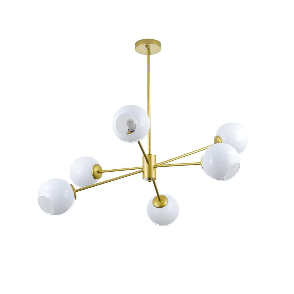 Solara Chandelier Staggered Glass 6-Light - Image 37