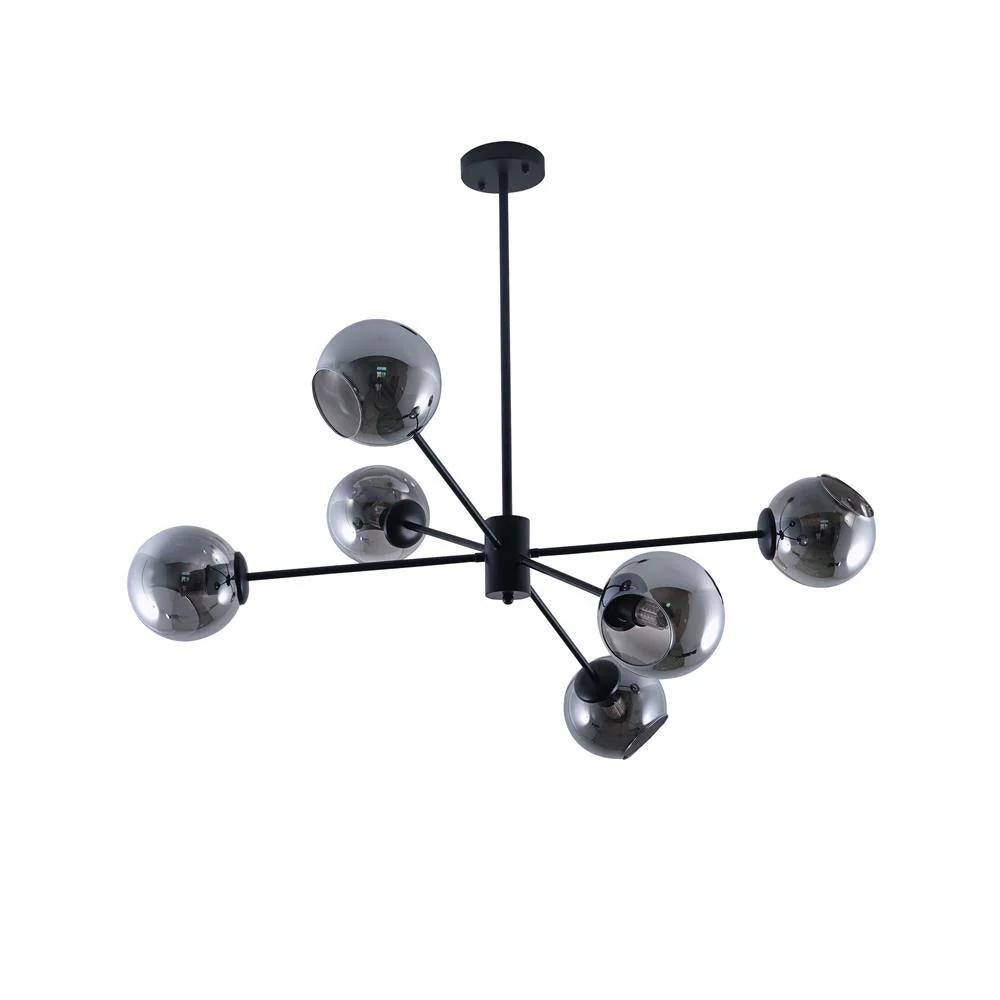 Solara Chandelier Staggered Glass 6-Light - Image 38