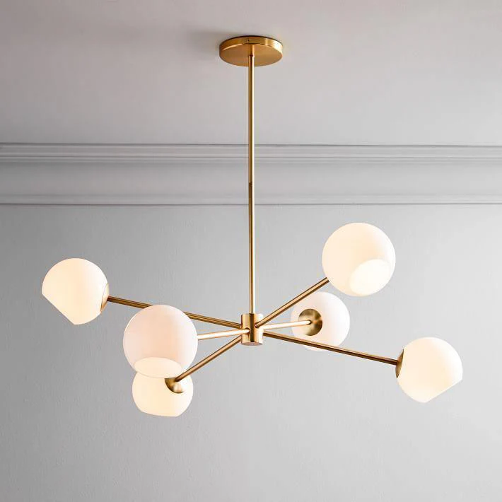 Solara Chandelier Staggered Glass 6-Light - Image 39