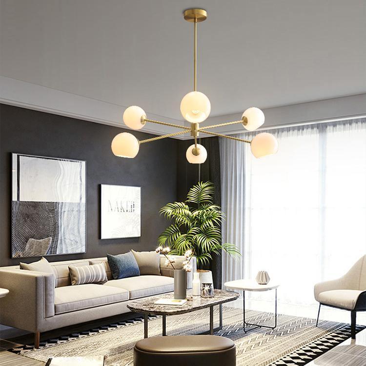 Solara Chandelier Staggered Glass 6-Light - Image 42