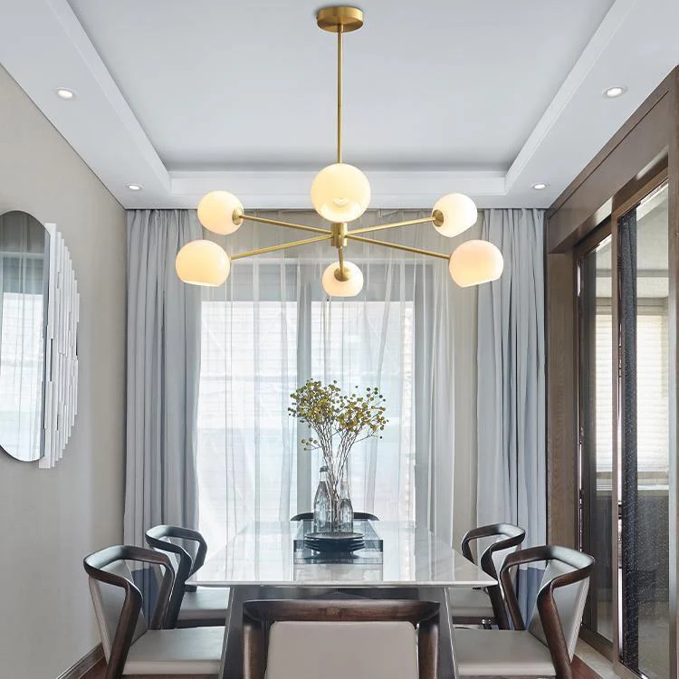 Solara Chandelier Staggered Glass 6-Light - Image 43