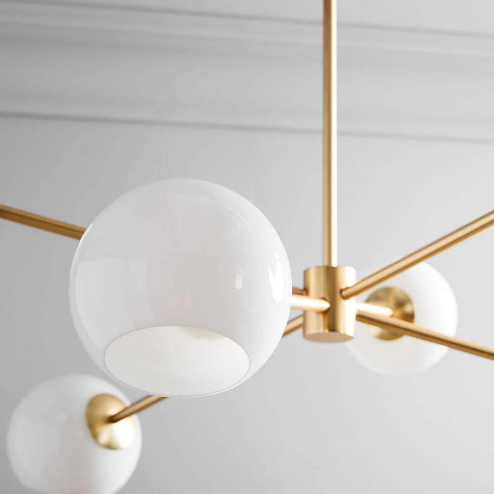 Solara Chandelier Staggered Glass 6-Light - Image 7