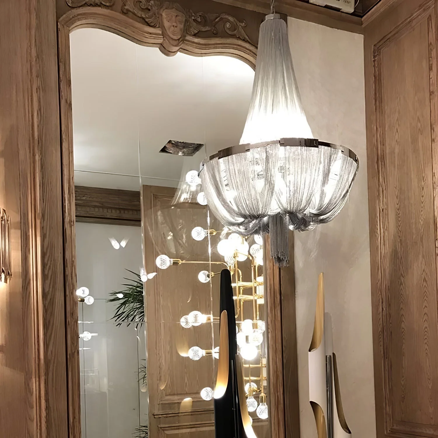 Solara Chandelier Tassel Aluminum Chain - Image 25